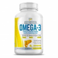 Omega 3 Fish oil 2400mg Triglyceride Form Plus vitamin B12+D3 Lemon (90soft)